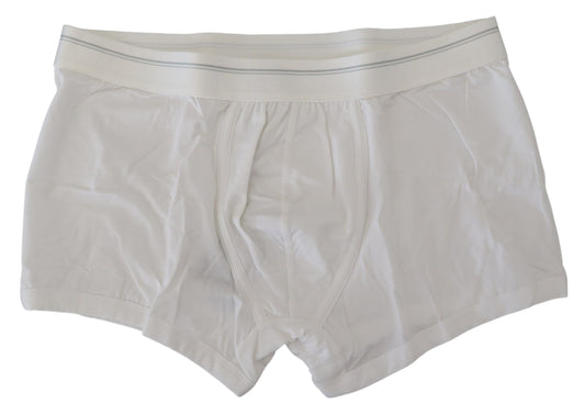 Dolce & Gabbana Bóxer Regular de Mezcla de Algodón Blanco