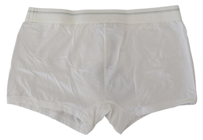 Dolce & Gabbana Bóxer Regular de Mezcla de Algodón Blanco
