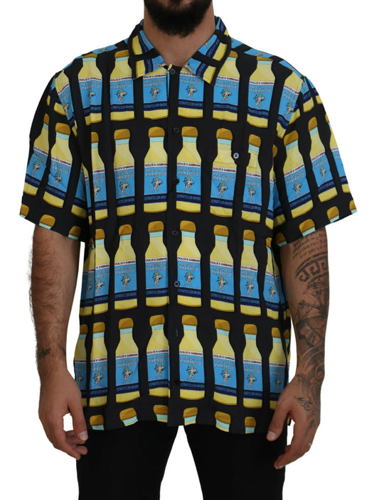 Camisa informal Dolce & Gabbana de viscosa estampada multicolor