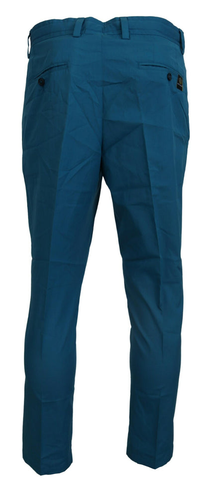 Pantalón chino de algodón azul Dolce & Gabbana