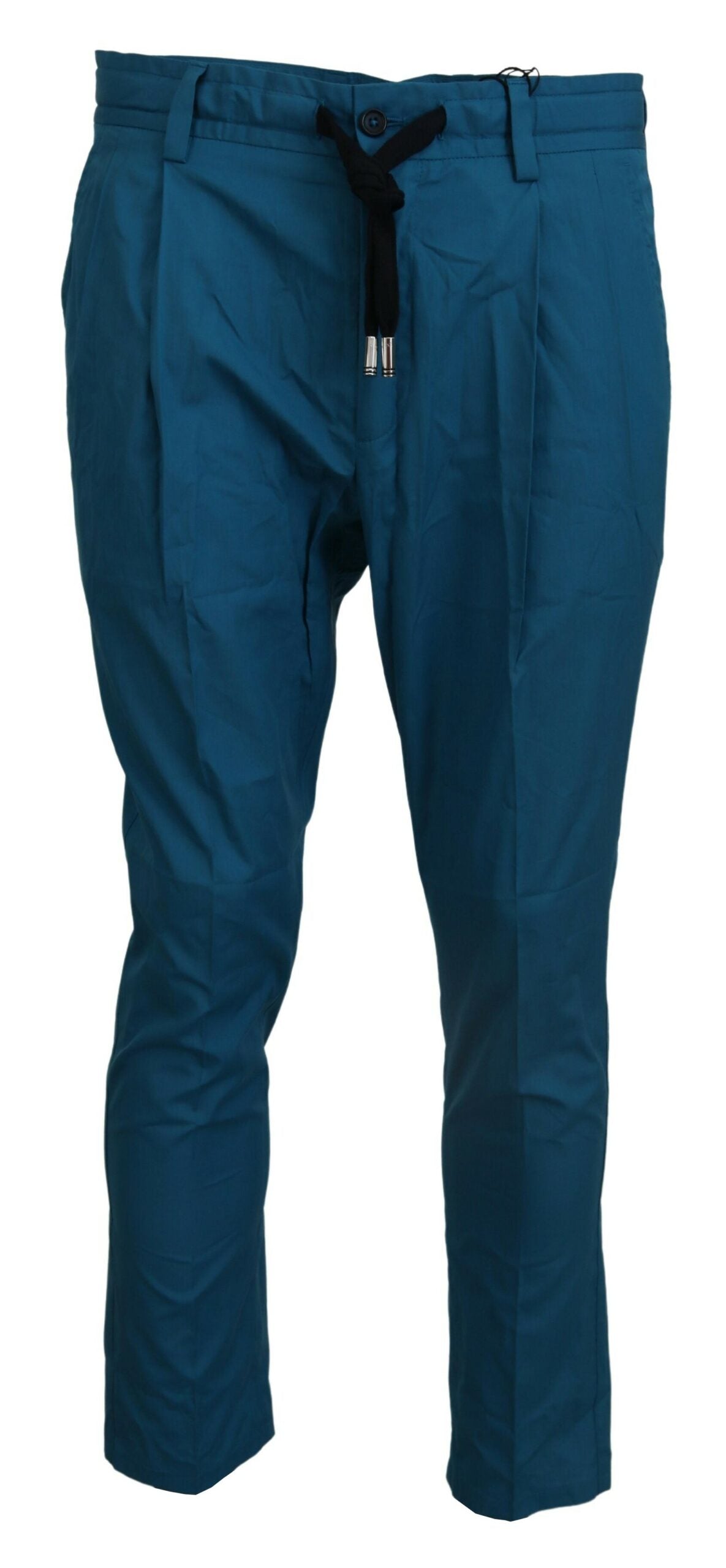 Pantalón chino de algodón azul Dolce & Gabbana
