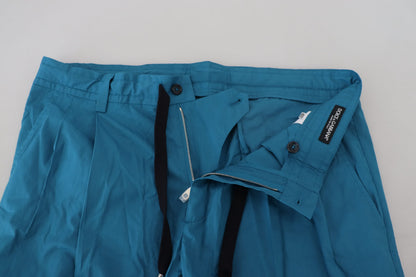 Pantalón chino de algodón azul Dolce & Gabbana