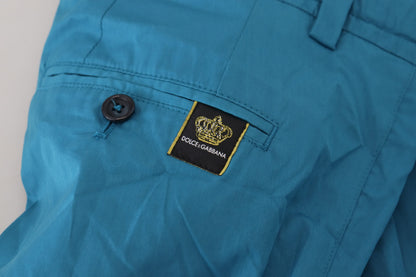 Pantalón chino de algodón azul Dolce & Gabbana