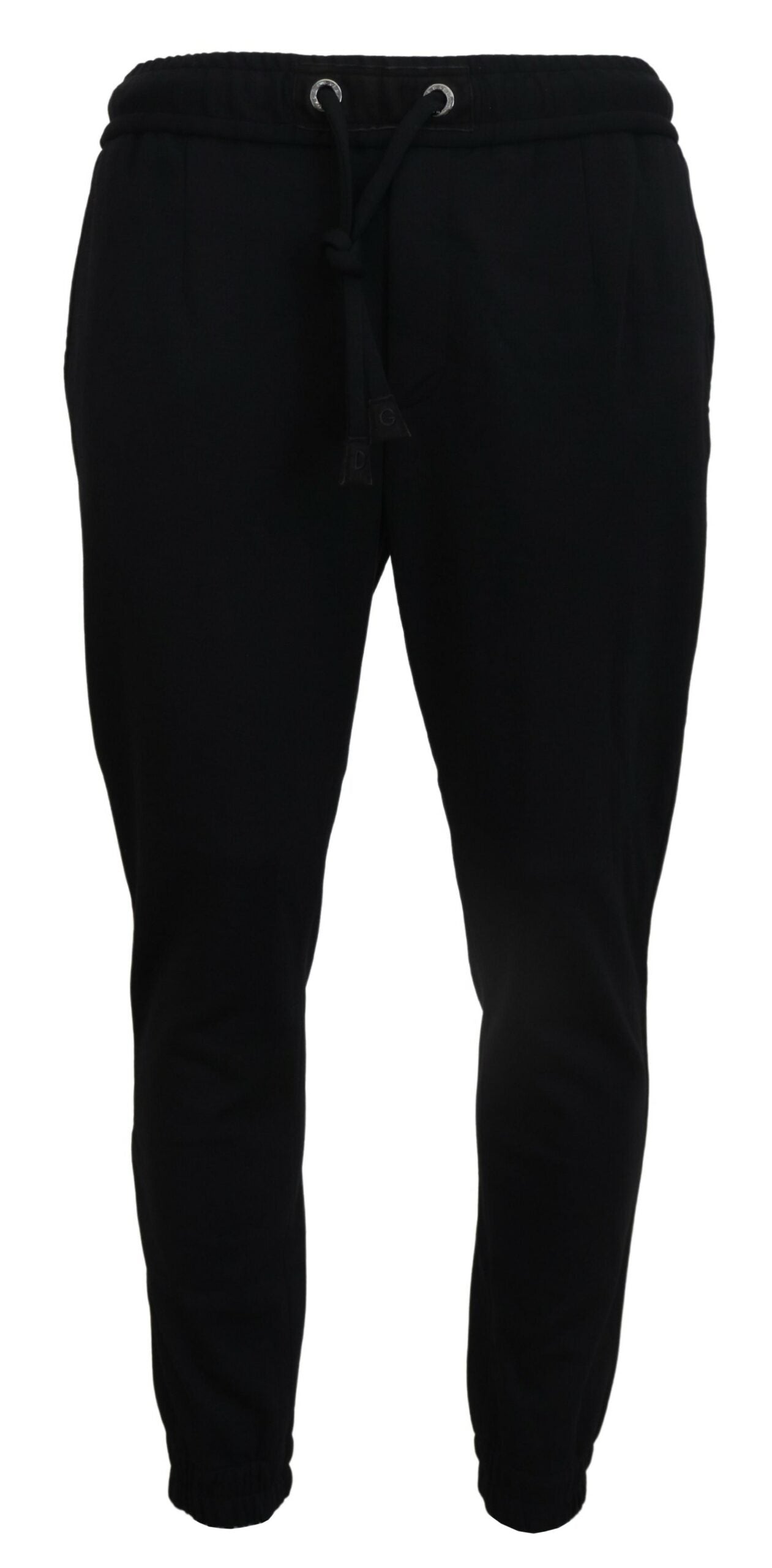 Dolce & Gabbana Pantalones de Chándal de Lana Negros Deportivos para Hombre