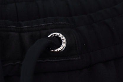 Dolce & Gabbana Pantalones de Chándal de Lana Negros Deportivos para Hombre