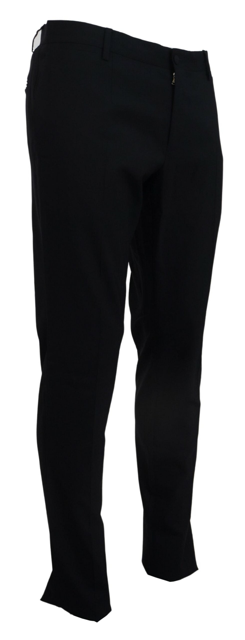 Pantalón de traje Dolce & Gabbana azul de lana elástica corte slim