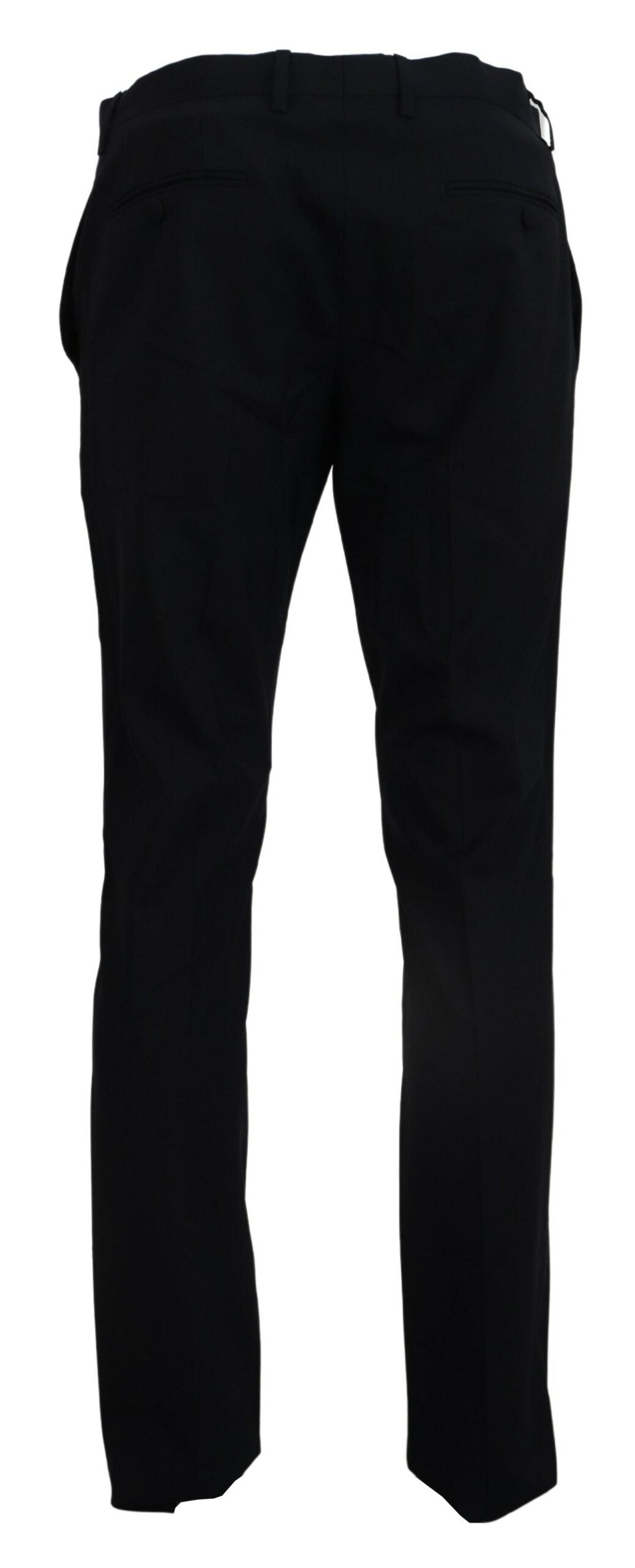 Pantalón de traje Dolce & Gabbana azul de lana elástica corte slim