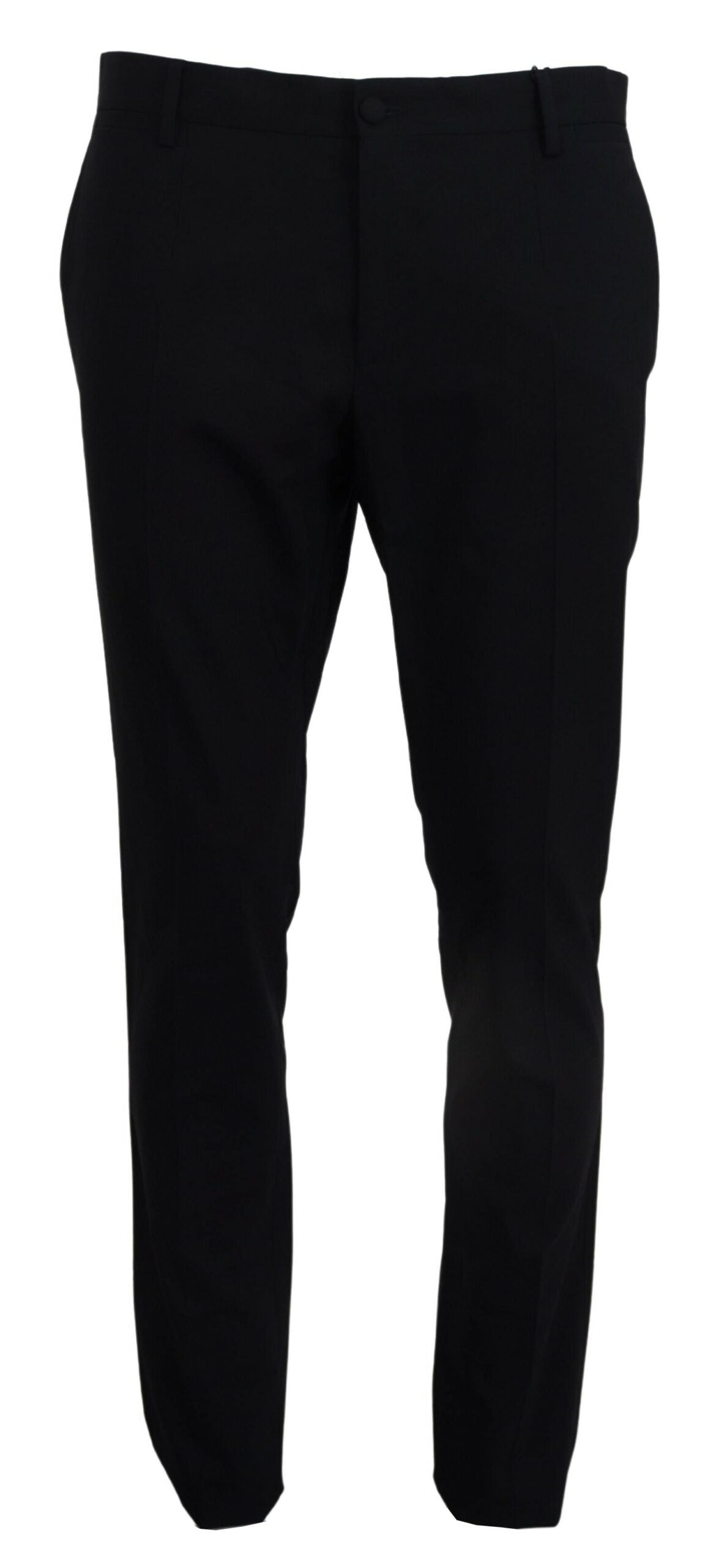 Pantalón de traje Dolce & Gabbana azul de lana elástica corte slim