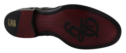 Zapatos Derby Dolce & Gabbana de piel negra con tachuelas