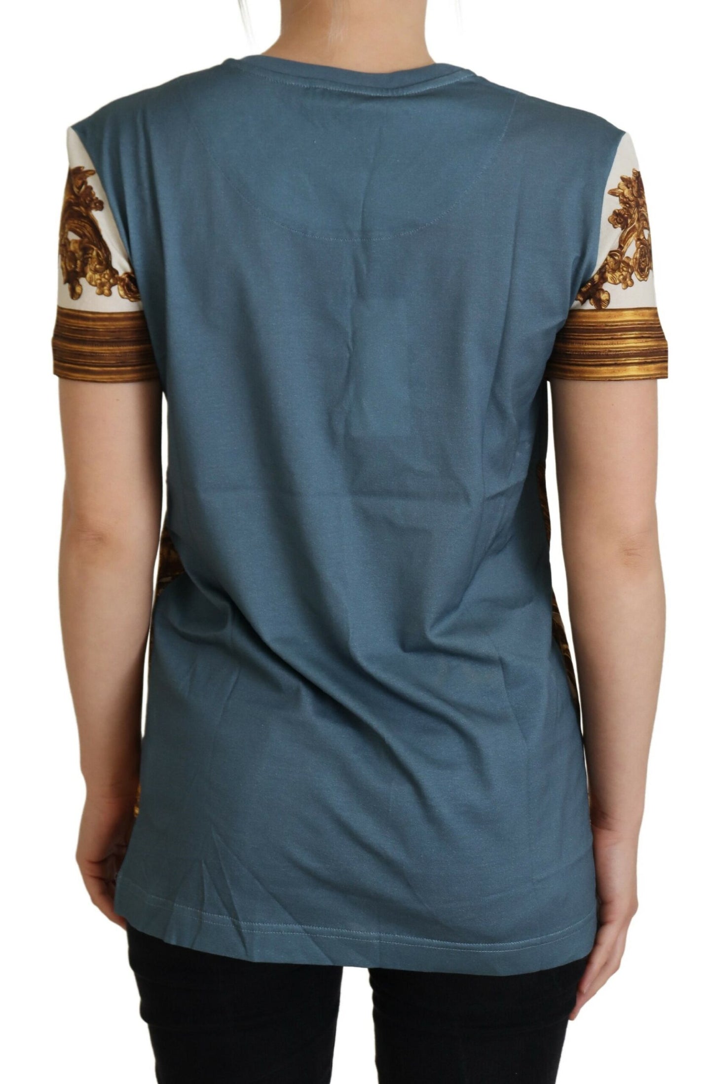 Camisa con Estampado de Ángel y Logotipo DG Multicolor Dolce & Gabbana