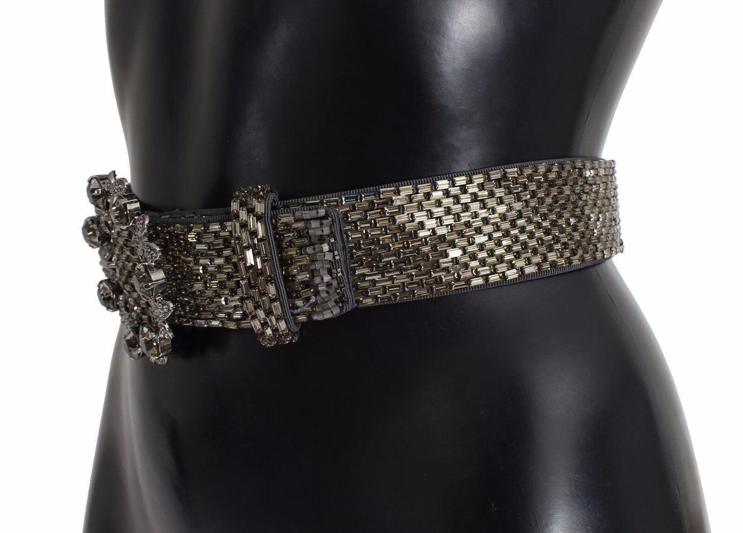 Cinturón de lentejuelas Dolce & Gabbana Multicolor con hebilla ancha de cristal