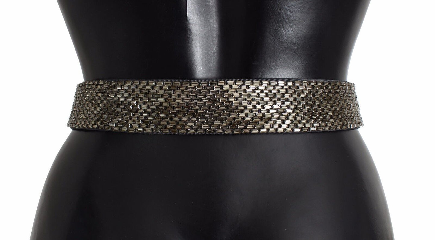 Cinturón de lentejuelas Dolce & Gabbana Multicolor con hebilla ancha de cristal