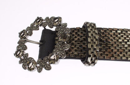 Cinturón de lentejuelas Dolce & Gabbana Multicolor con hebilla ancha de cristal