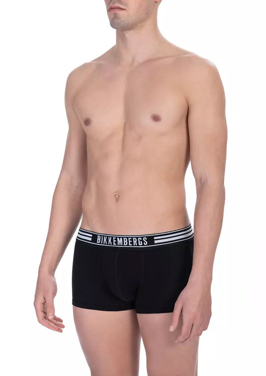 Pack de trusas de hombre de algodón negro Bikkembergs