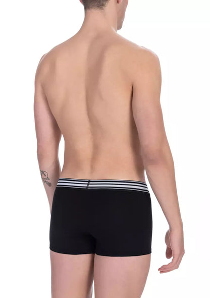 Pack de trusas de hombre de algodón negro Bikkembergs