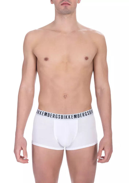 Bóxer Bikkembergs de algodón blanco para hombre