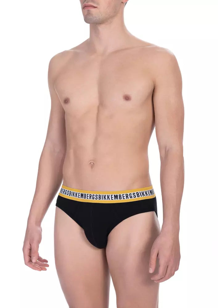 Bóxer de Algodón Negro para Hombre Bikkembergs