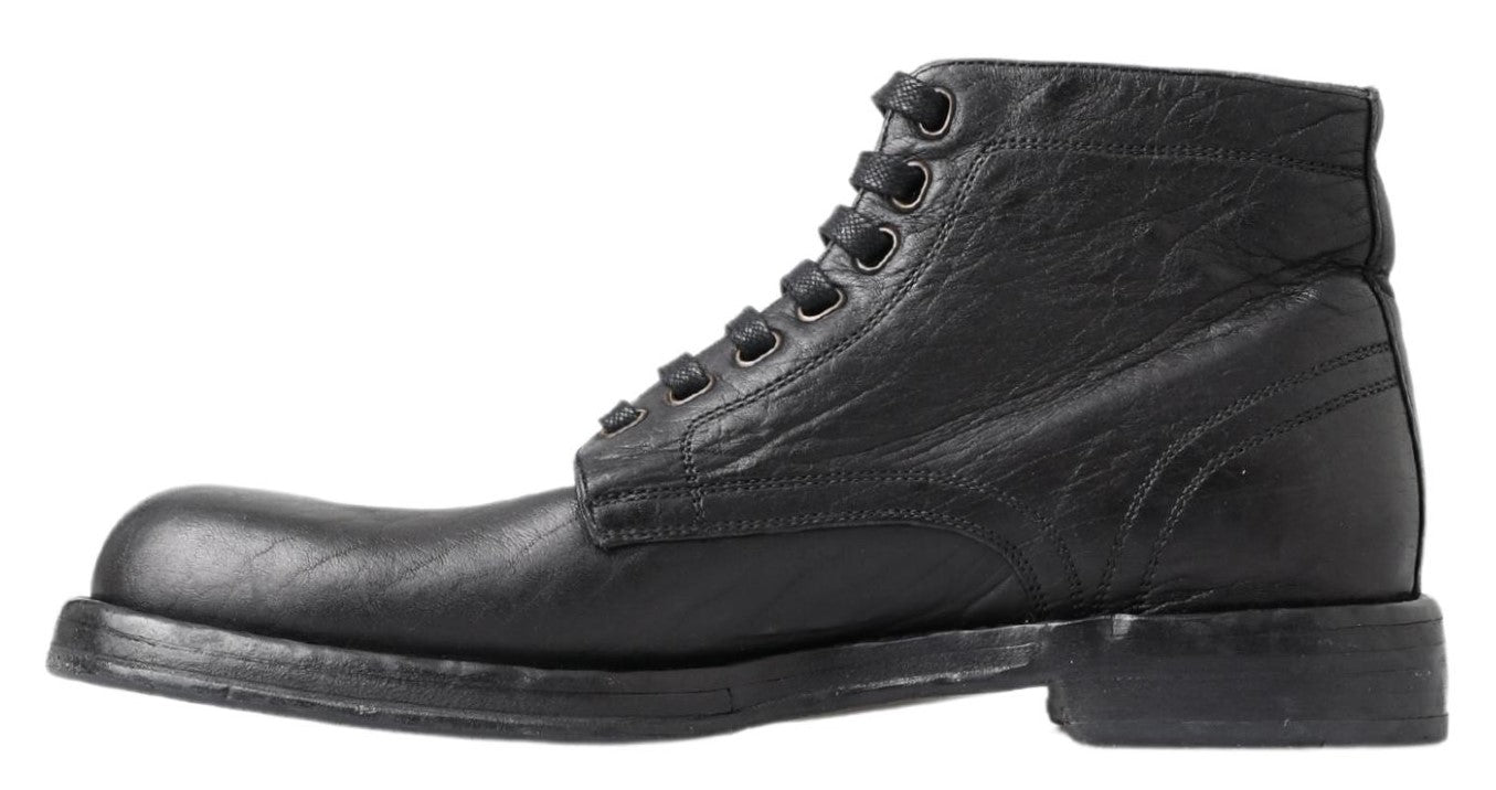 Botas Perugino Dolce & Gabbana de piel de caballo negras