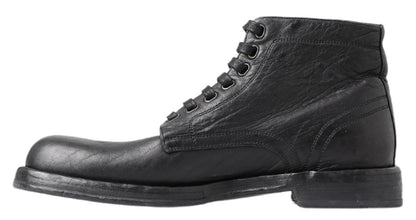 Botas Perugino Dolce & Gabbana de piel de caballo negras