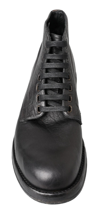 Botas Perugino Dolce & Gabbana de piel de caballo negras