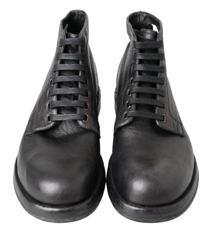 Botas Perugino Dolce & Gabbana de piel de caballo negras