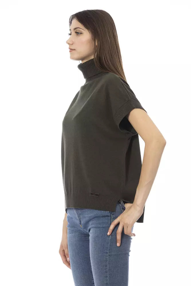 Jersey de lana verde para mujer Baldinini Trend