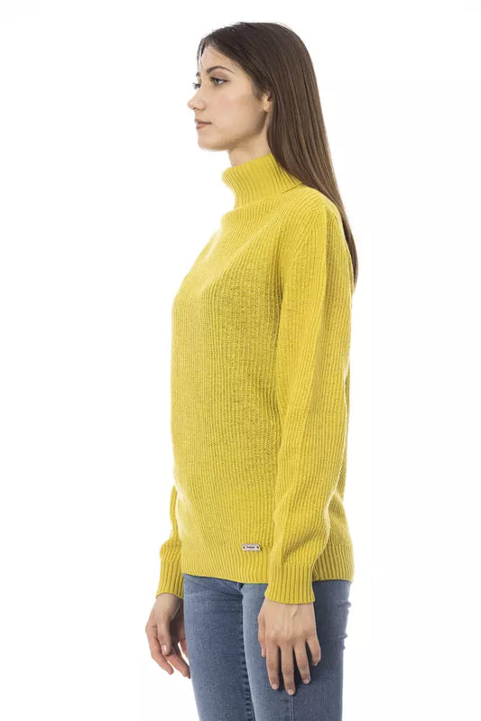 Suéter de lana amarillo Baldinini Trend para mujer