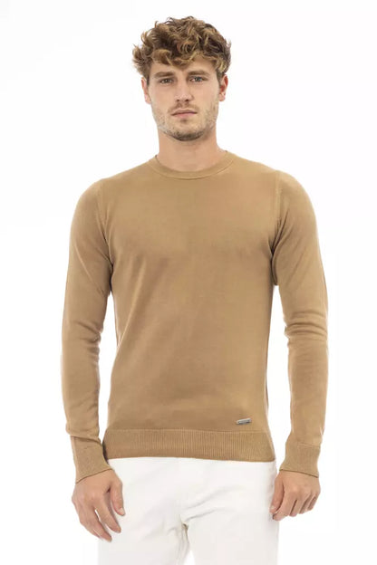 Baldinini Trend Suéter de Hombre Beige de Modal