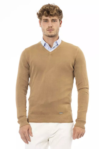 Baldinini Trend Jersey Beige Modal de Hombre