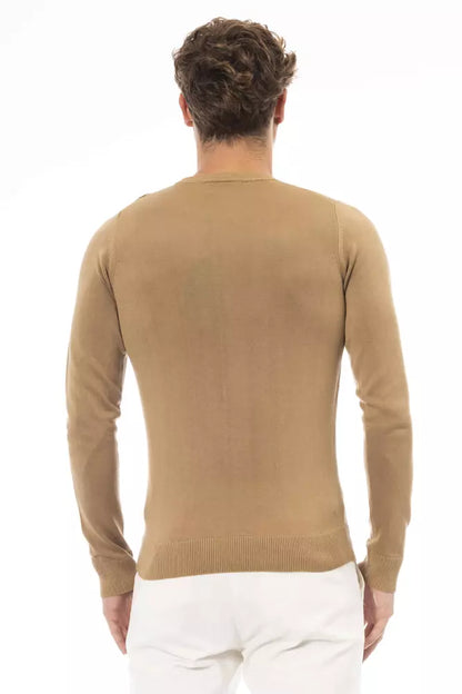 Baldinini Trend Suéter de Hombre Beige de Modal