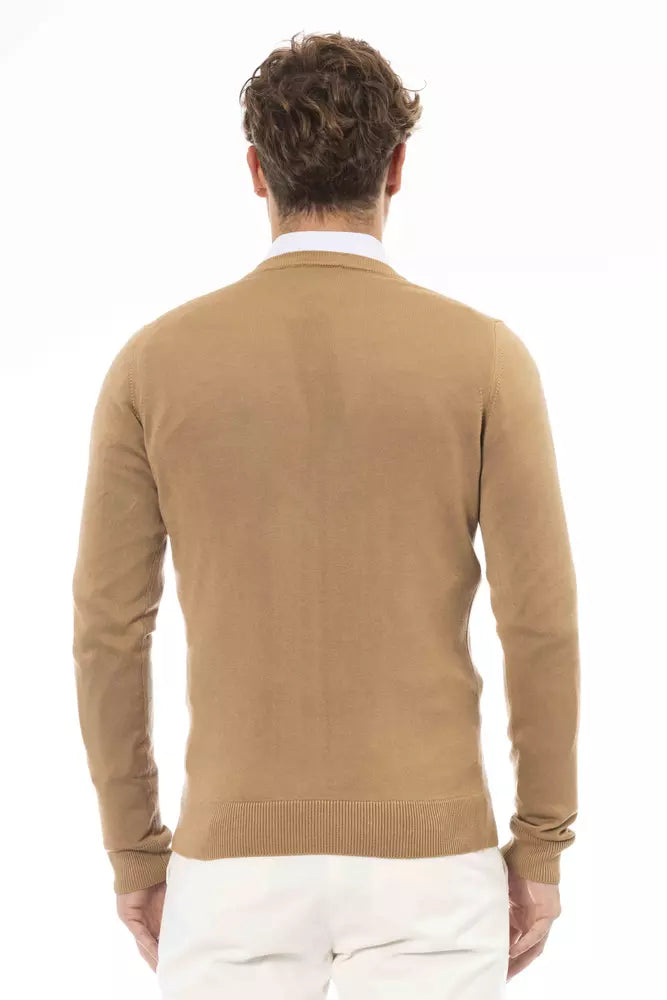 Baldinini Trend Jersey Beige Modal de Hombre