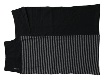 Foulard/Pañuelo/Bufanda de lana Dolce & Gabbana a rayas negras y grises