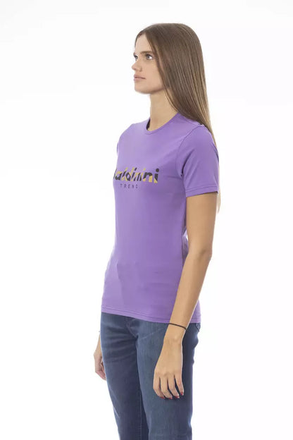 Camiseta Baldinini Trend de algodón morado para mujer
