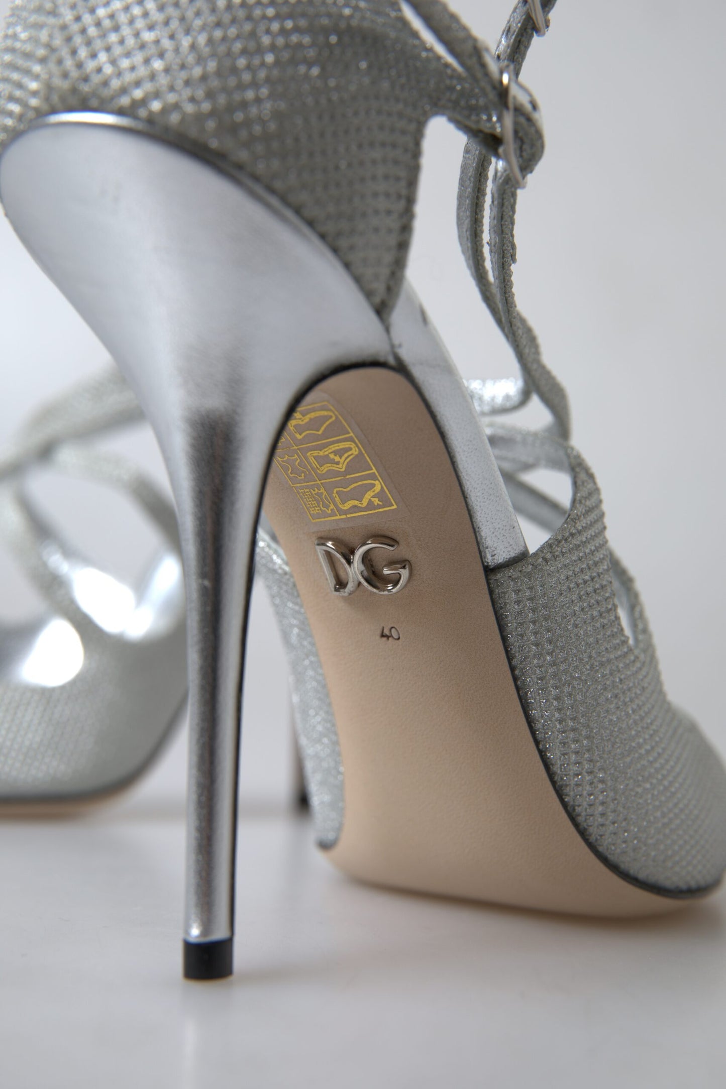 Zapatos de tacón Dolce & Gabbana Silver Shimmers Sandals