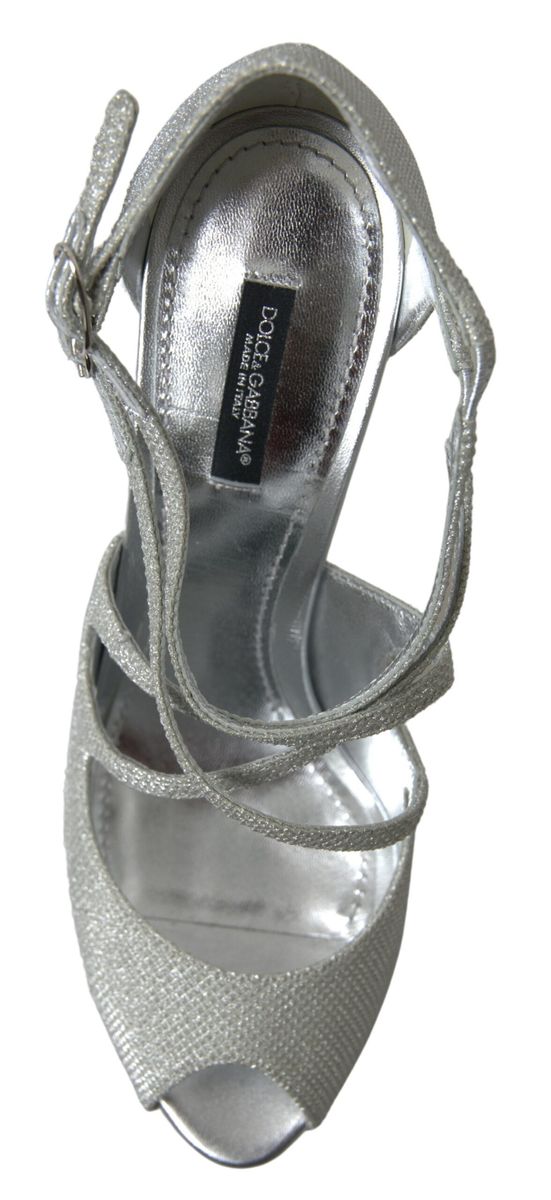 Zapatos de tacón Dolce & Gabbana Silver Shimmers Sandals