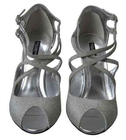 Zapatos de tacón Dolce & Gabbana Silver Shimmers Sandals