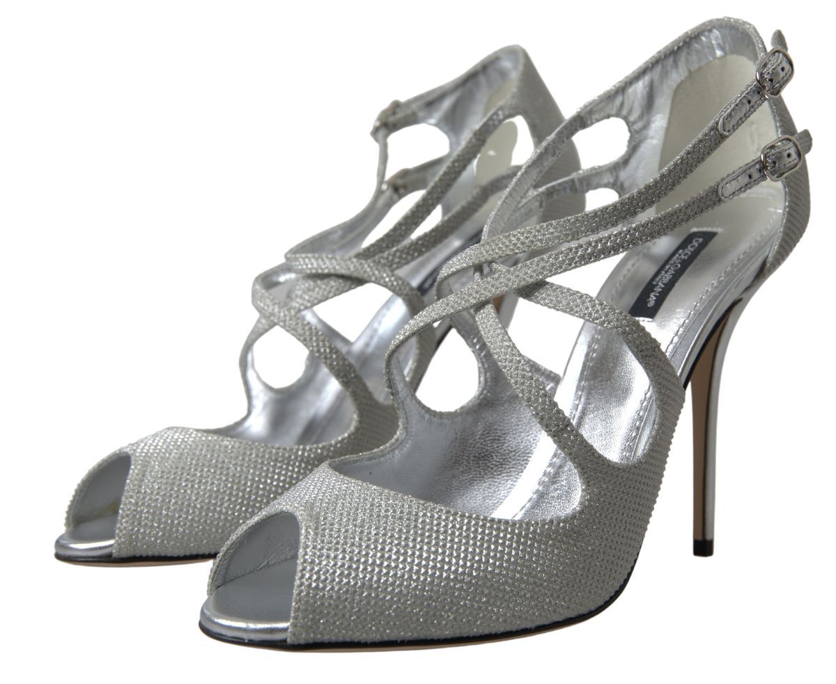 Zapatos de tacón Dolce & Gabbana Silver Shimmers Sandals