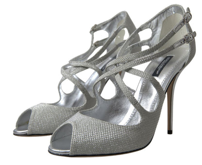 Zapatos de tacón Dolce & Gabbana Silver Shimmers Sandals