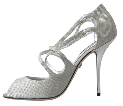 Zapatos de tacón Dolce & Gabbana Silver Shimmers Sandals