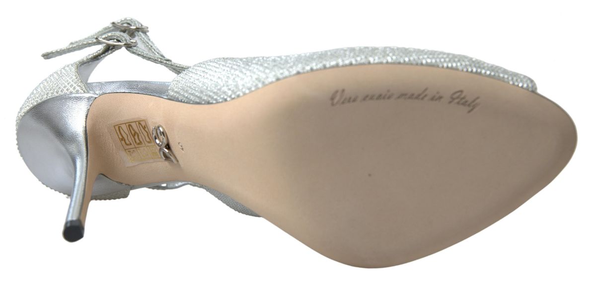 Zapatos de tacón Dolce & Gabbana Silver Shimmers Sandals