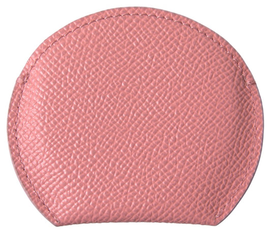 Porta espejo redondo de piel de becerro rosa Dolce & Gabbana