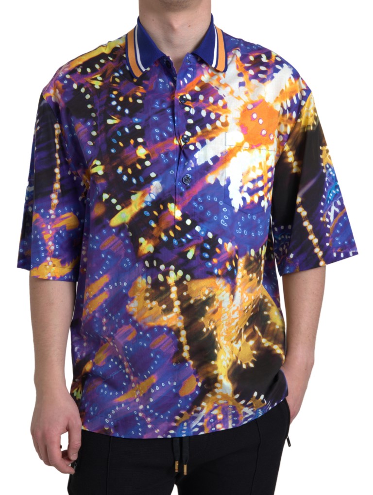 Camiseta polo de algodón con estampado Luminaire de Dolce & Gabbana para hombre