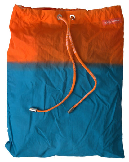 Dolce & Gabbana Shorts de Baño Degradado Naranja y Azul