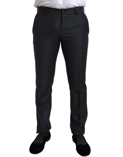 Traje MARTINI de 3 piezas negro de botonadura sencilla de Dolce & Gabbana