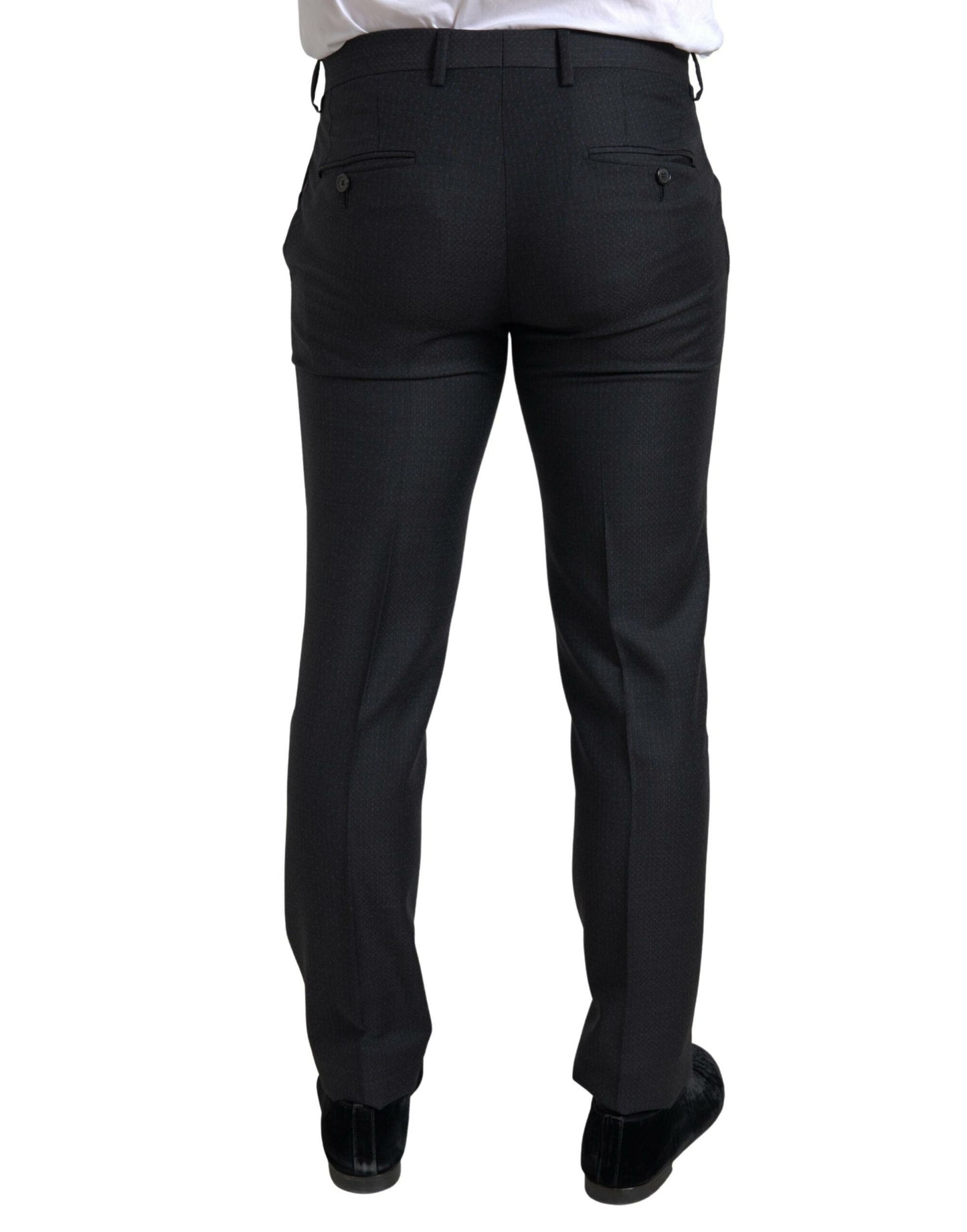 Traje MARTINI de 3 piezas negro de botonadura sencilla de Dolce & Gabbana