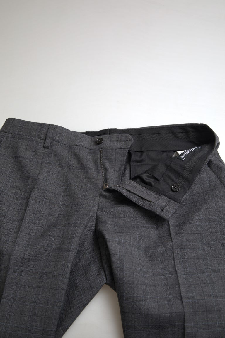 Traje de dos piezas cruzado gris MARTINI de Dolce & Gabbana