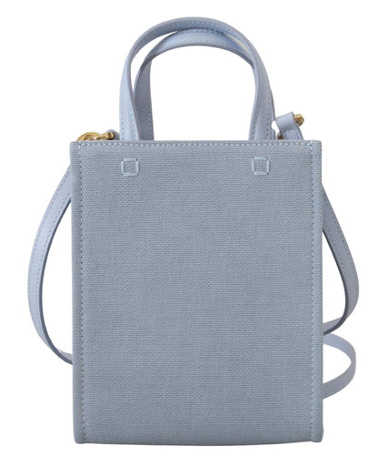 Bolso De Hombro Givenchy Mini En Canvas Recubierto Azul Nube