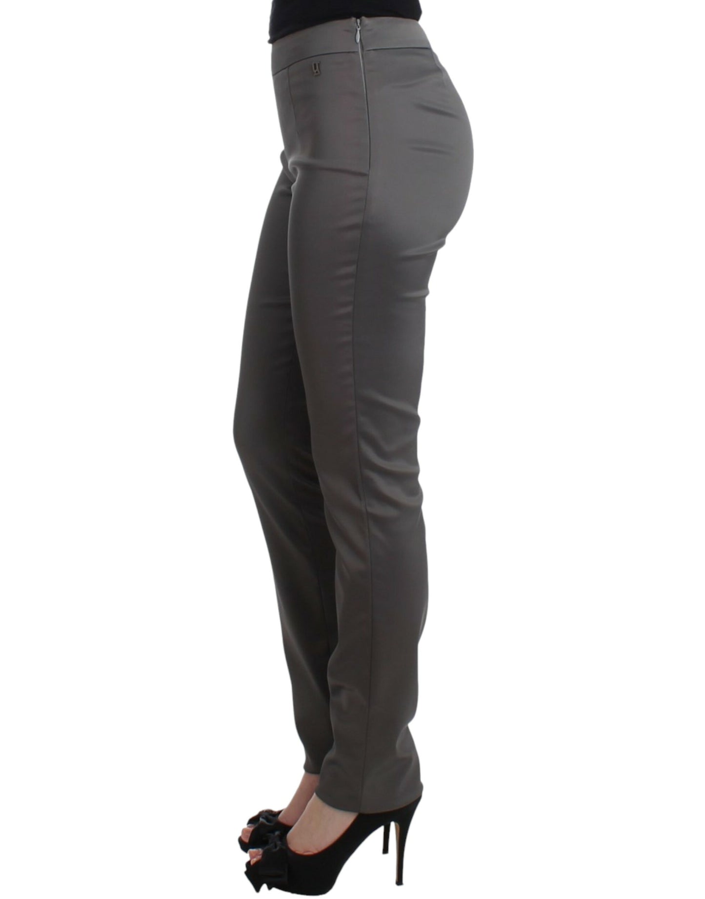 Pantalones entallados grises John Galliano