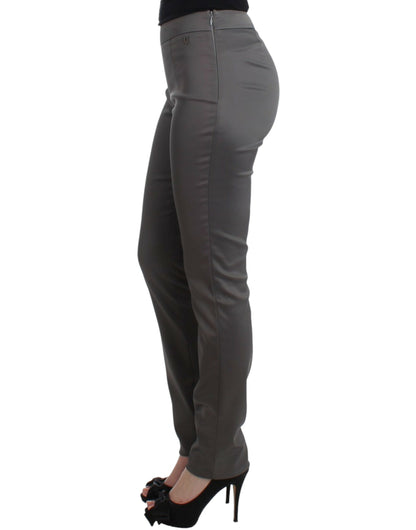 Pantalones entallados grises John Galliano