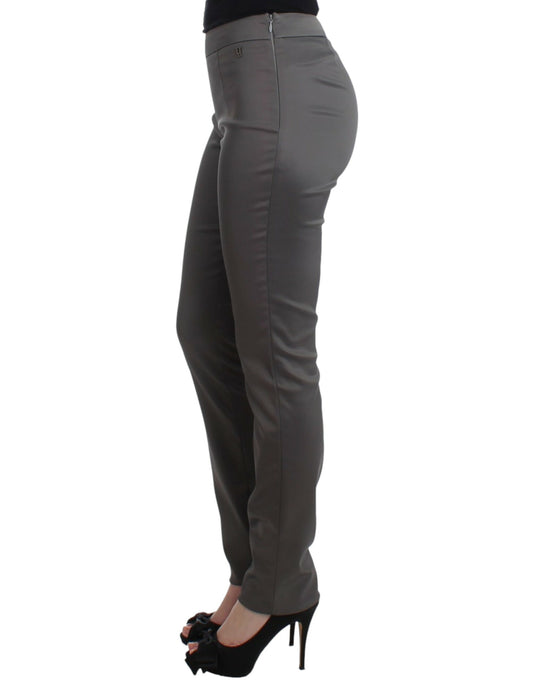 Pantalones entallados grises John Galliano